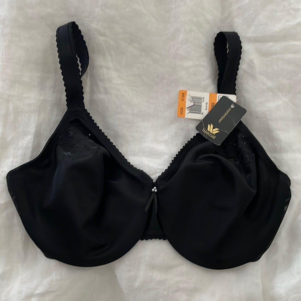 Wacoal Slimline Minimizer Seamless Bra 32DD (E) black BNWT